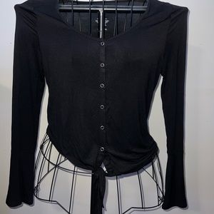 Arizona black button down blouse